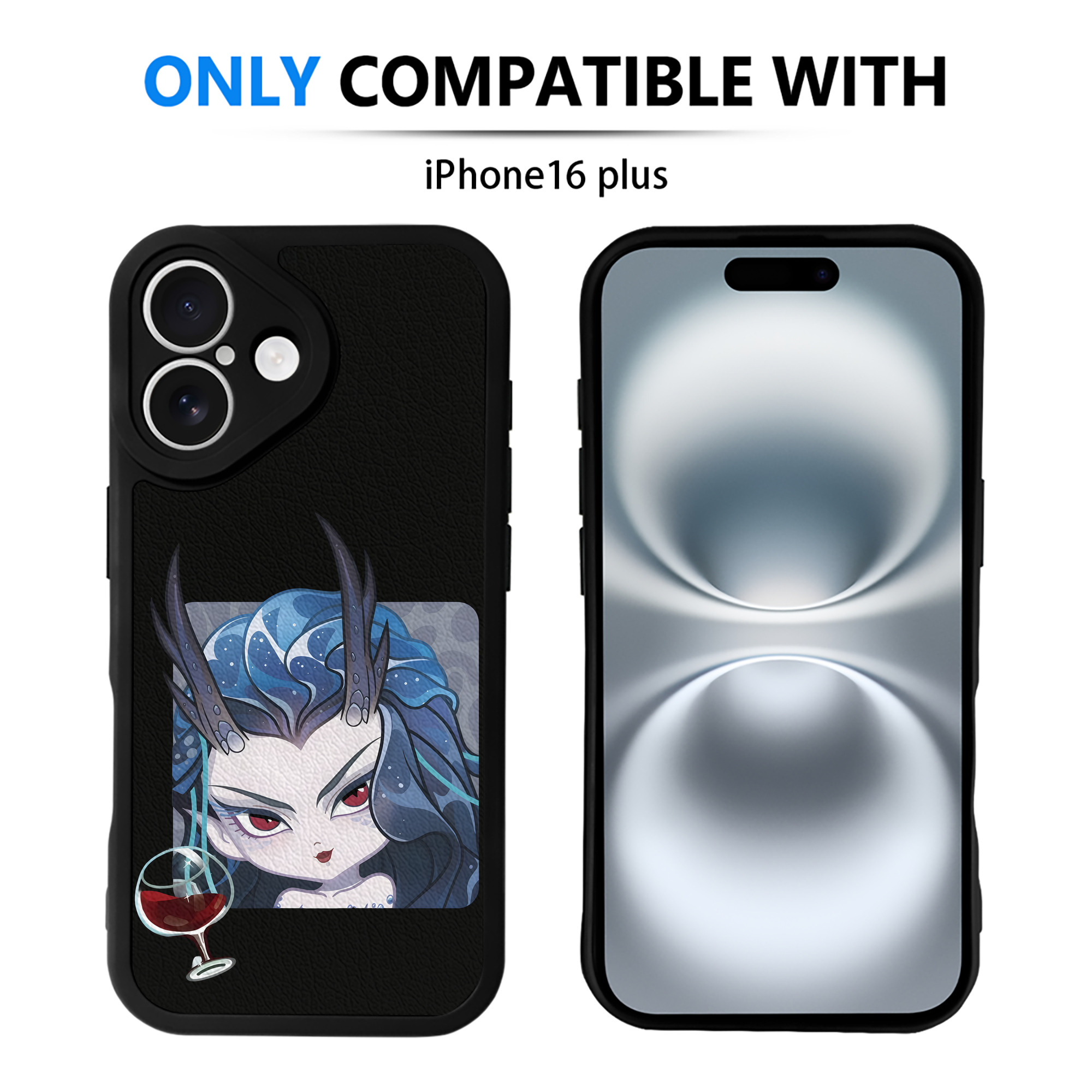 （画像用） Ne Zha 2 ナタ 魔童の大暴れ 【iPhone 16シリーズ対応】シリコンスマホケース（レザー調） 材質：シリコン